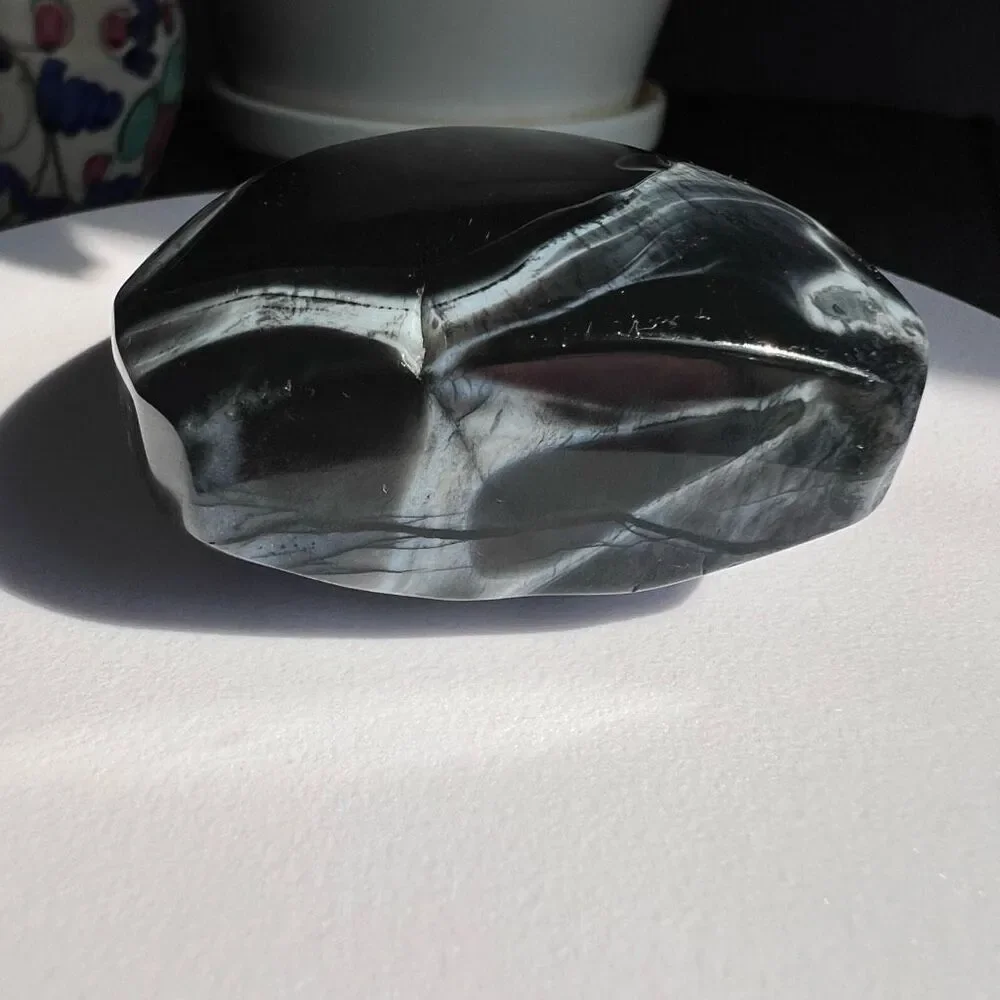 Black Agate Crystal Tear Drop‎ (3) - Picture 3 of 16
